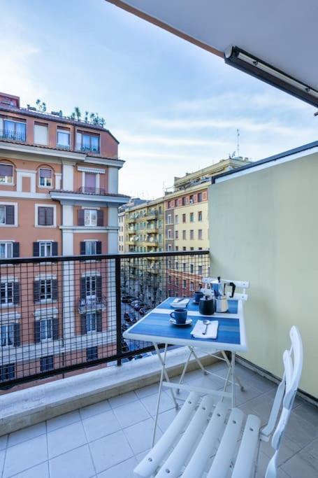Blue Window In The Center Of Apartment *